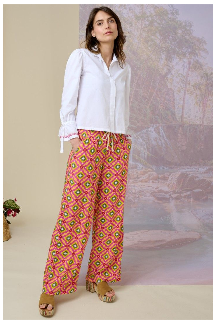 EMILE PORTO Pantalones y shorts de viscosa - - Storiatipic