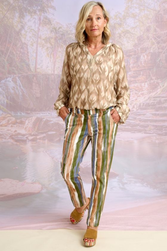 IRIS IKAT Blouses & Chemises en Modal, Viscose - - Storiatipic