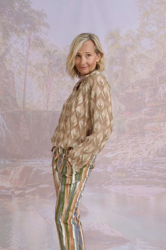 IRIS IKAT Blouses & Chemises en Modal, Viscose - - Storiatipic