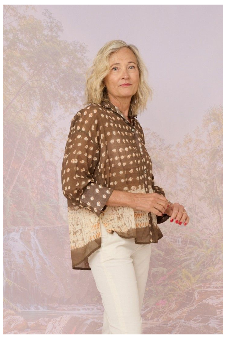 Blusas y camisas de algodón IRIS Polka Dot - - Storiatipic