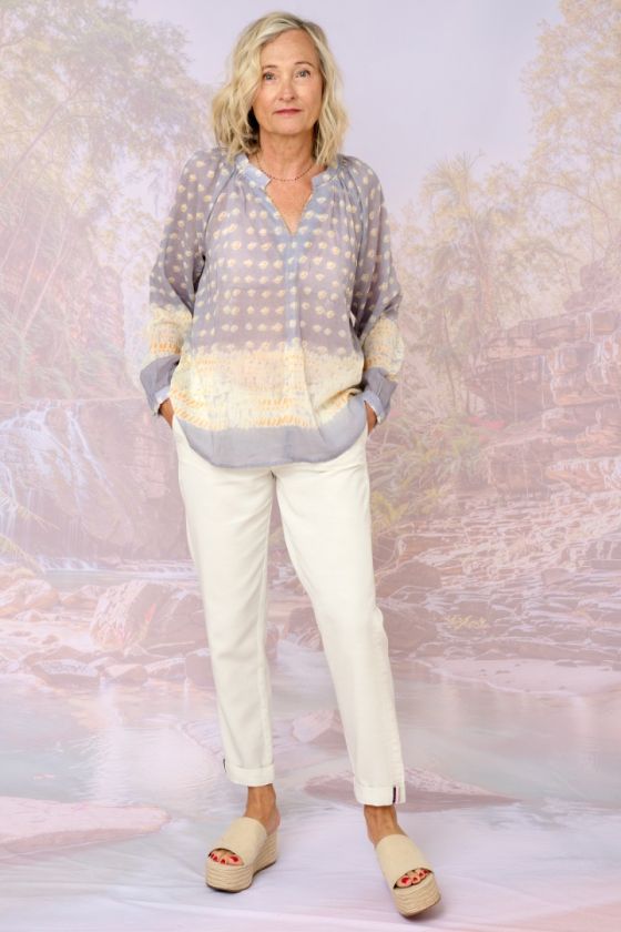IRIS POIS Blouses & Chemises en Coton - - Storiatipic