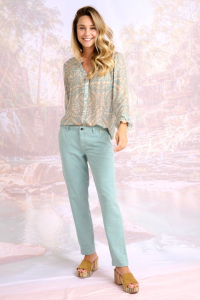 JADE PLAIN Pantalones y shorts en Lyocell, lino - - Storiatipic
