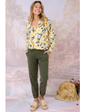 JADE UNI Pantalons & Shorts en Lyocell, Lin - - Storiatipic