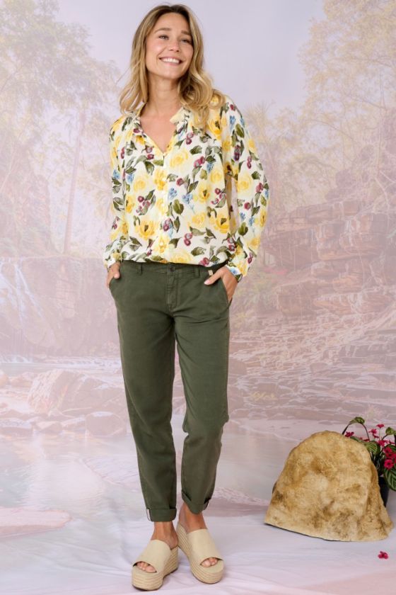 JADE UNI Pantalons & Shorts en Lyocell, Lin - - Storiatipic