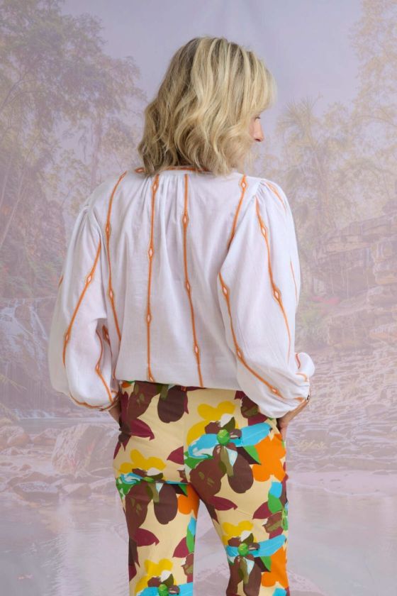 LUCIE ORANGINA Blouses & Chemises en Coton - - Storiatipic