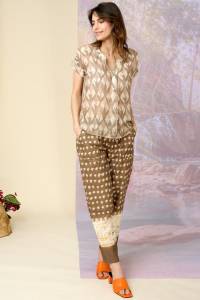 NOA Pantalones y shorts de algodón con lunares - - Storiatipic