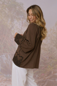 OLSEN UNI Blusas y camisas dobles de algodón - - Storiatipic