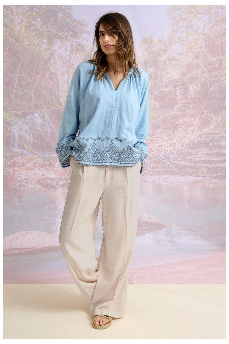 OLSEN UNI Blusas y camisas dobles de algodón - - Storiatipic