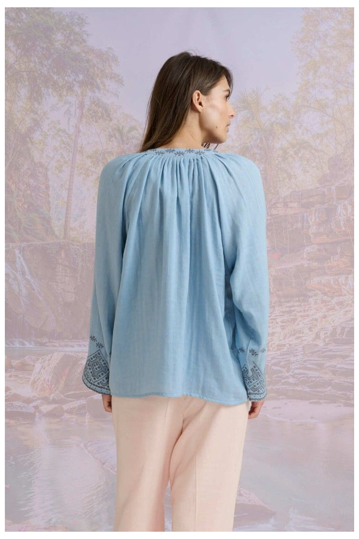 OLSEN UNI Blusas y camisas dobles de algodón - - Storiatipic