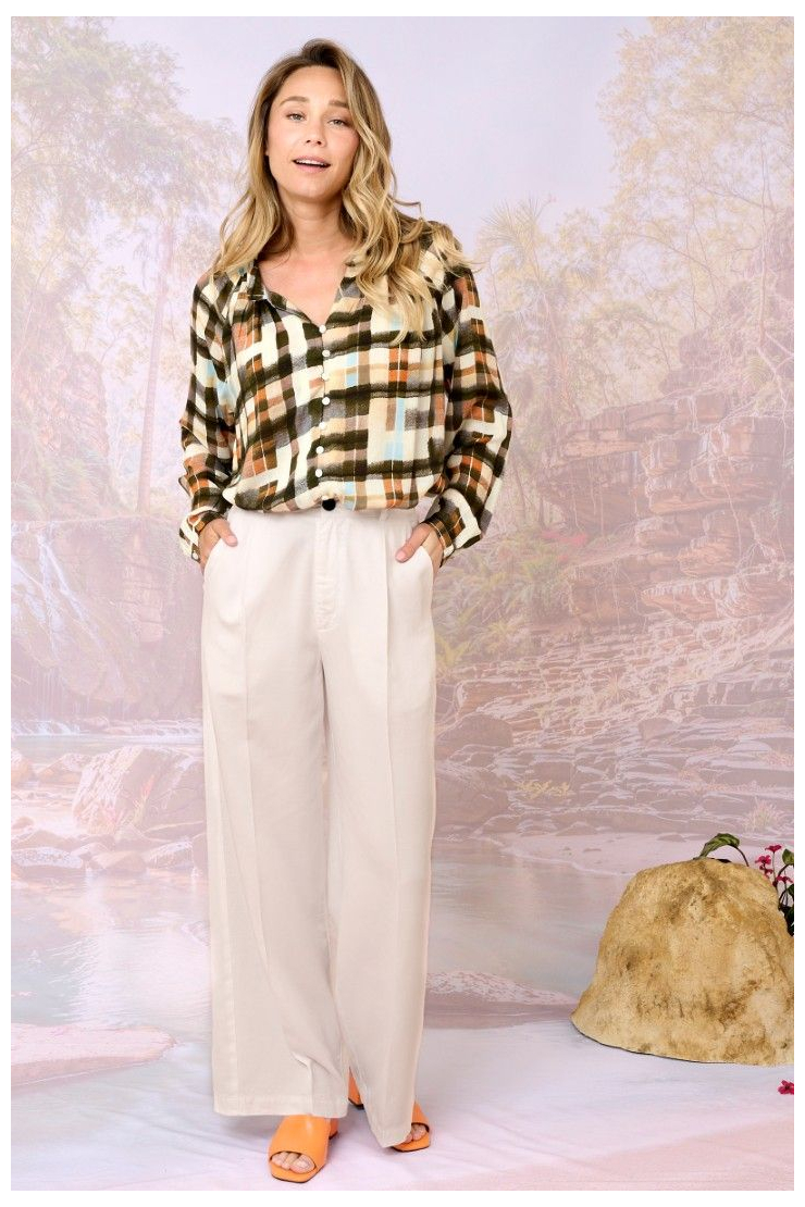 OSCAR UNI Pantalones y Shorts en Lyocell, Lino - - Storiatipic