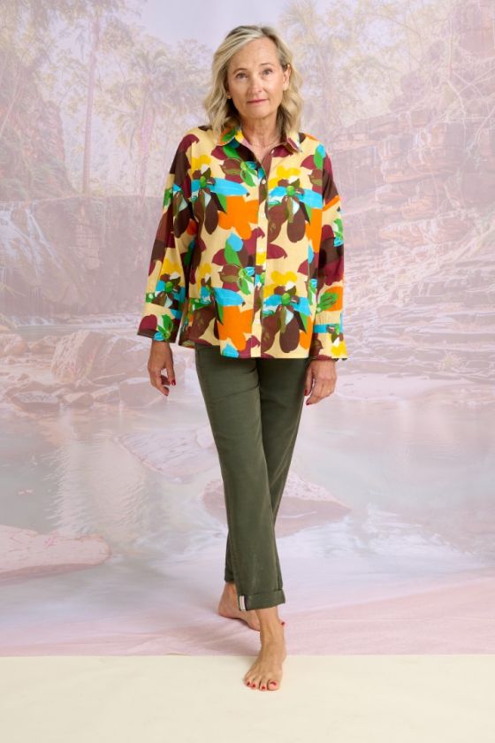 PIA VINTY Blouses & Chemises en Coton Cambric - - Storiatipic