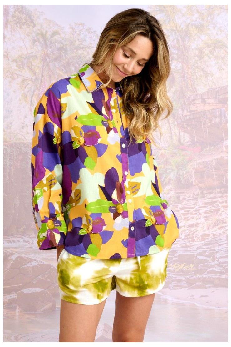 PIA VINTY Blusas y camisas de algodón Cambric - - Storiatipic