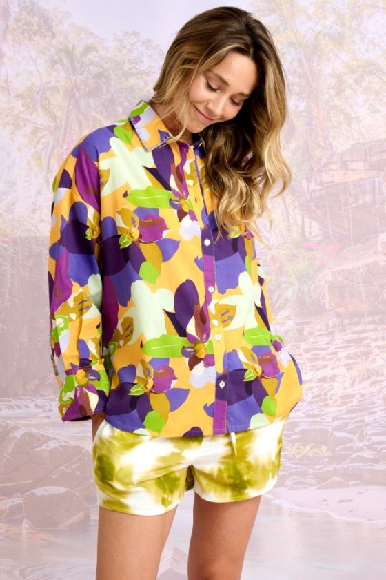 PIA VINTY Blouses & Chemises en Coton Cambric - - Storiatipic