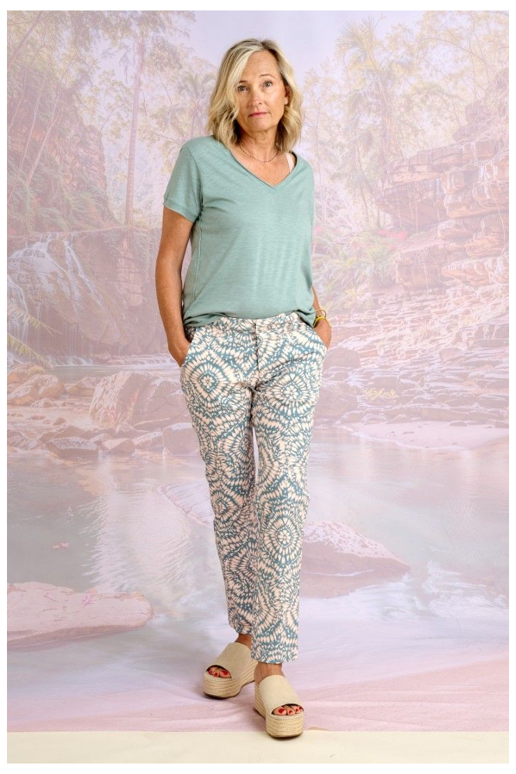 ROMANE GALET Pantalones y shorts de algodón, lycra - - Storiatipic