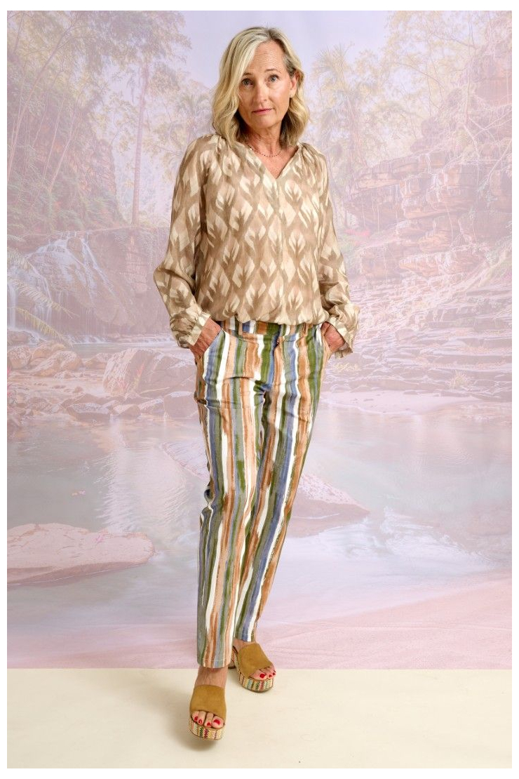 ROMANE LINEA Pantalones y Shorts de Algodón, Lycra - - Storiatipic