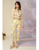 VICKY POESIE Pantalons & Shorts en Coton Honeycomb - - Storiatipic