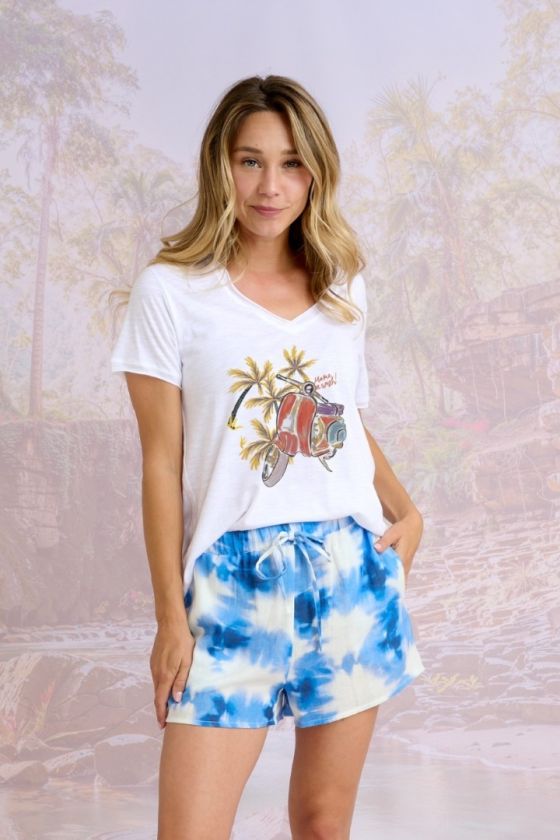 VITA PRINT T-shirt en Coton - - Storiatipic