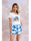 VITA PRINT T-shirt en Coton - - Storiatipic