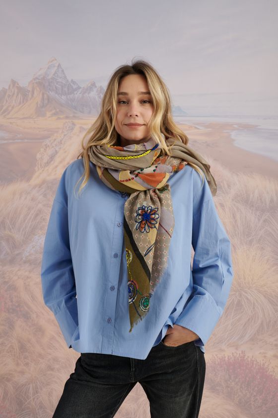 Écharpe ASTER en Laine pour Femme | Storiatipic