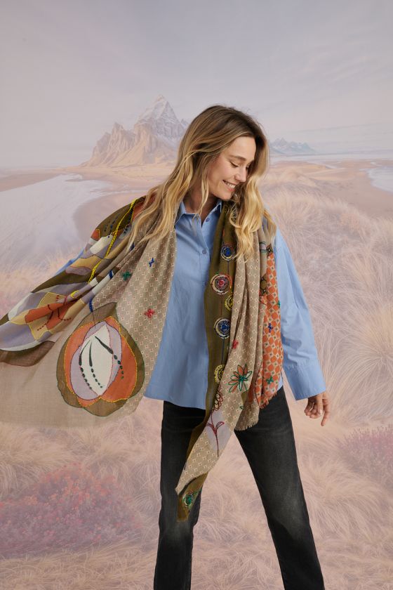 Écharpe ASTER en Laine pour Femme | Storiatipic