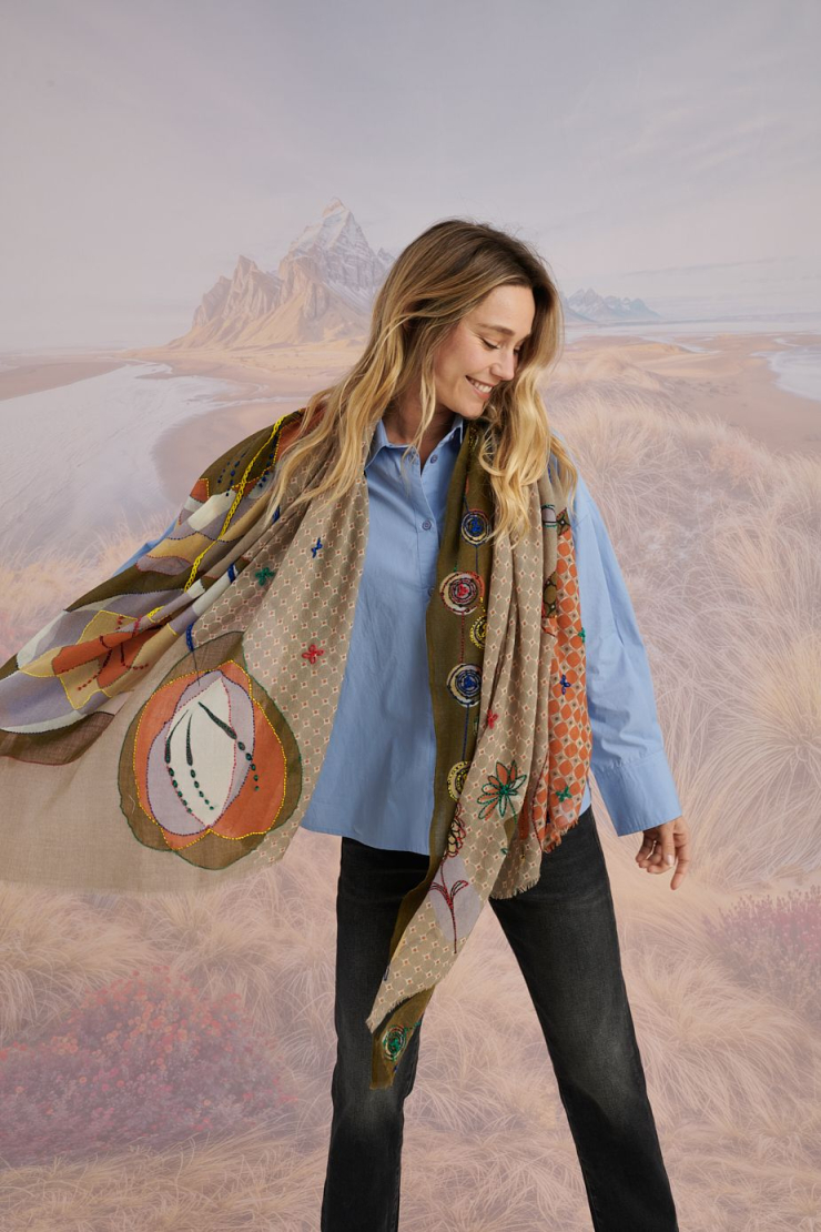 Écharpe ASTER en Laine pour Femme | Storiatipic