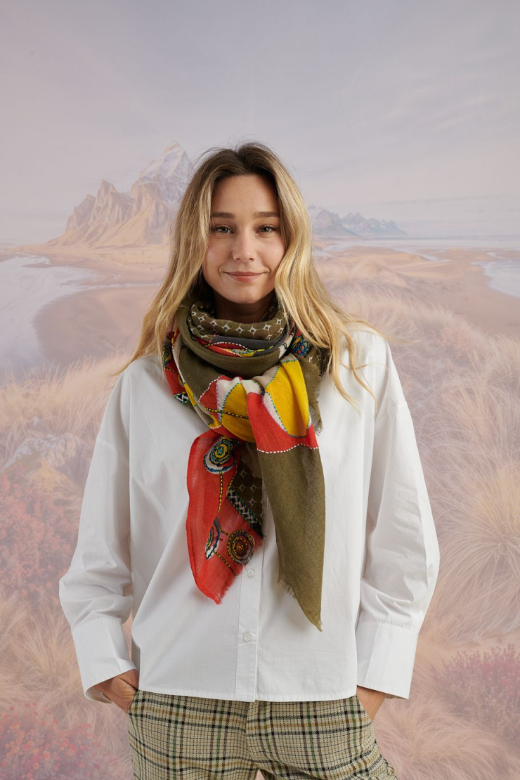 Écharpe ASTER en Laine pour Femme | Storiatipic