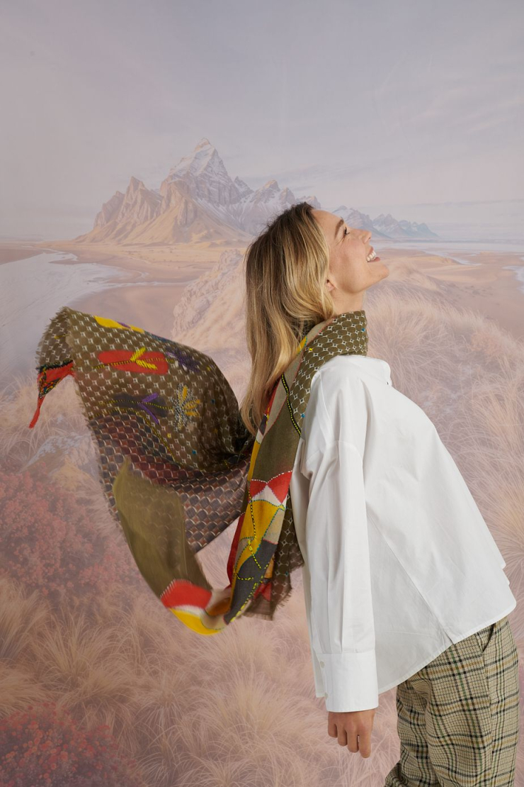 Écharpe ASTER en Laine pour Femme | Storiatipic