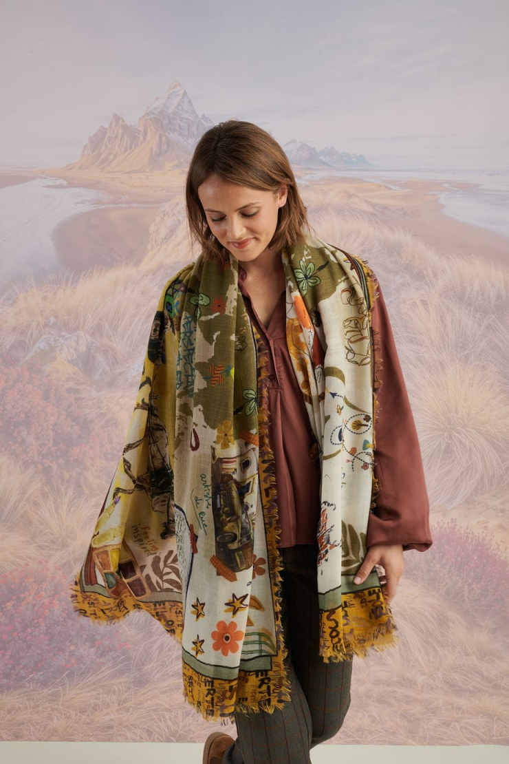 Écharpe EUGENI en Laine pour Femme | Storiatipic