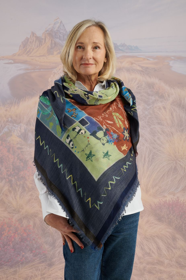 Grand carré MARTHE en Laine