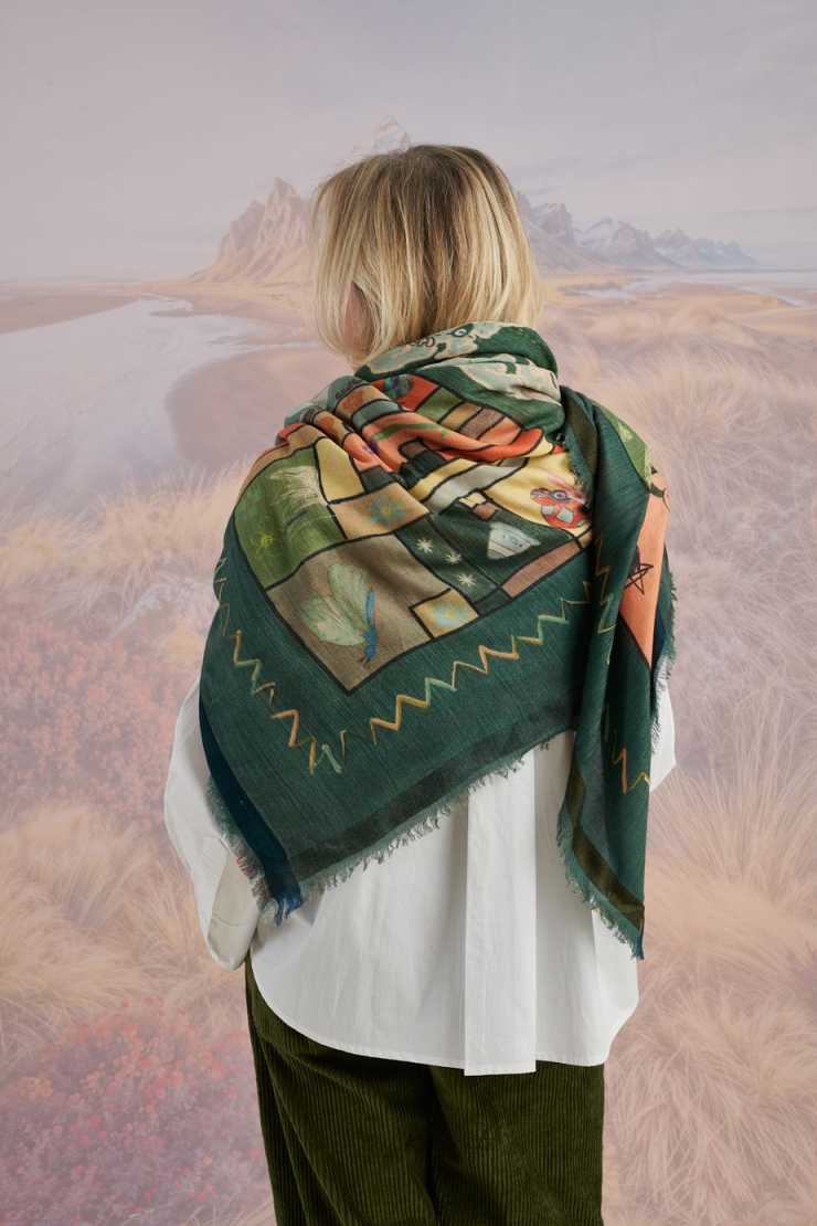 Grand carré MARTHE en Laine