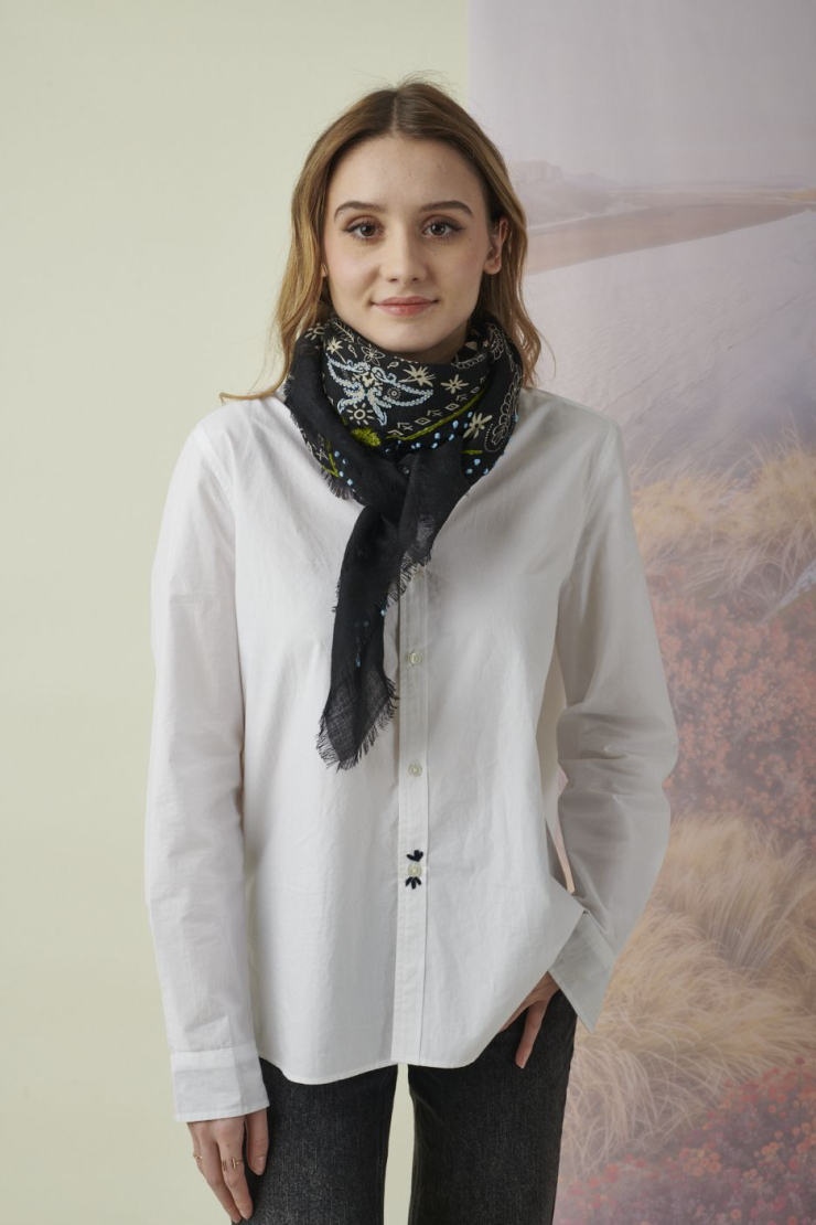 Petit carré NELLY en Laine