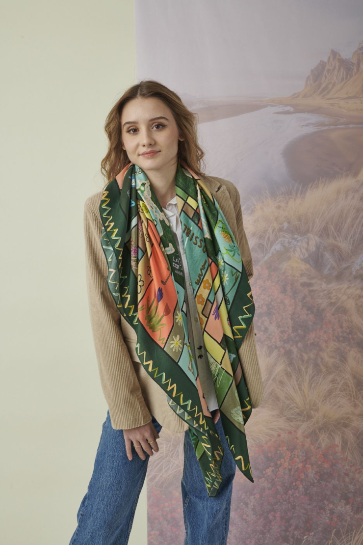 Grand carré SOPHIE BIG en Soie pour Femme | Storiatipic