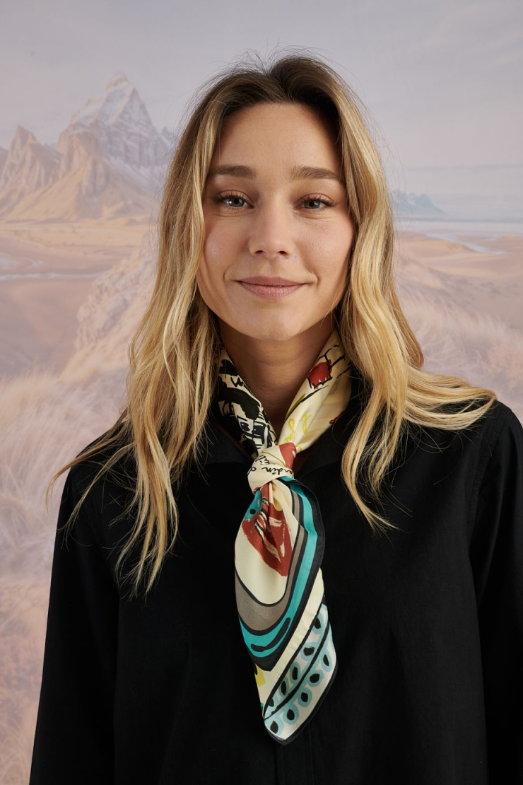 Petit carré TALLIE en Soie pour Femme | Storiatipic