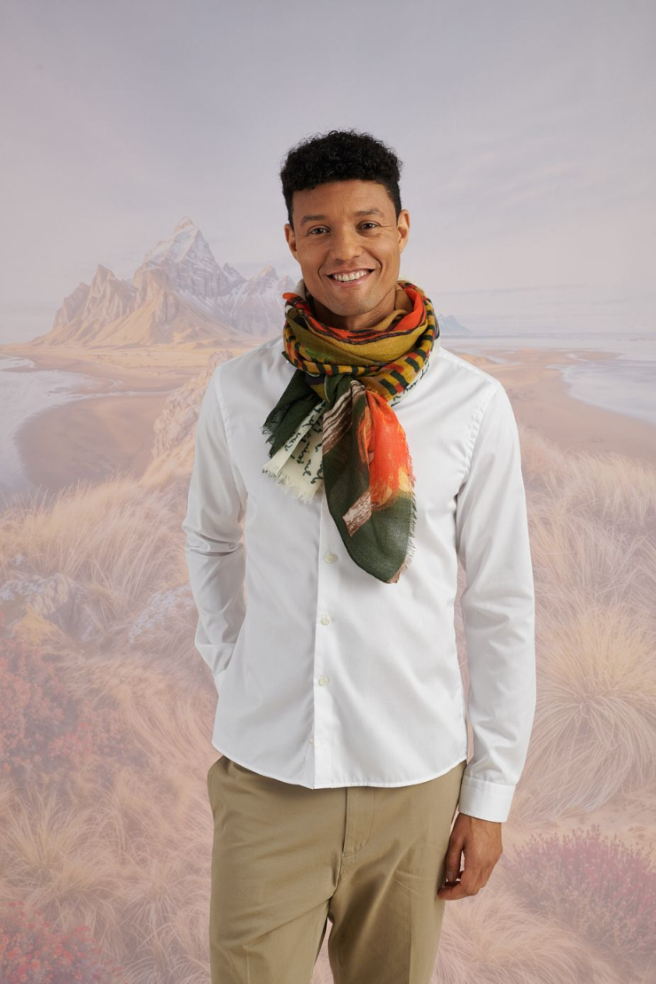 Écharpe GOLDEN en Laine pour Femme | Storiatipic