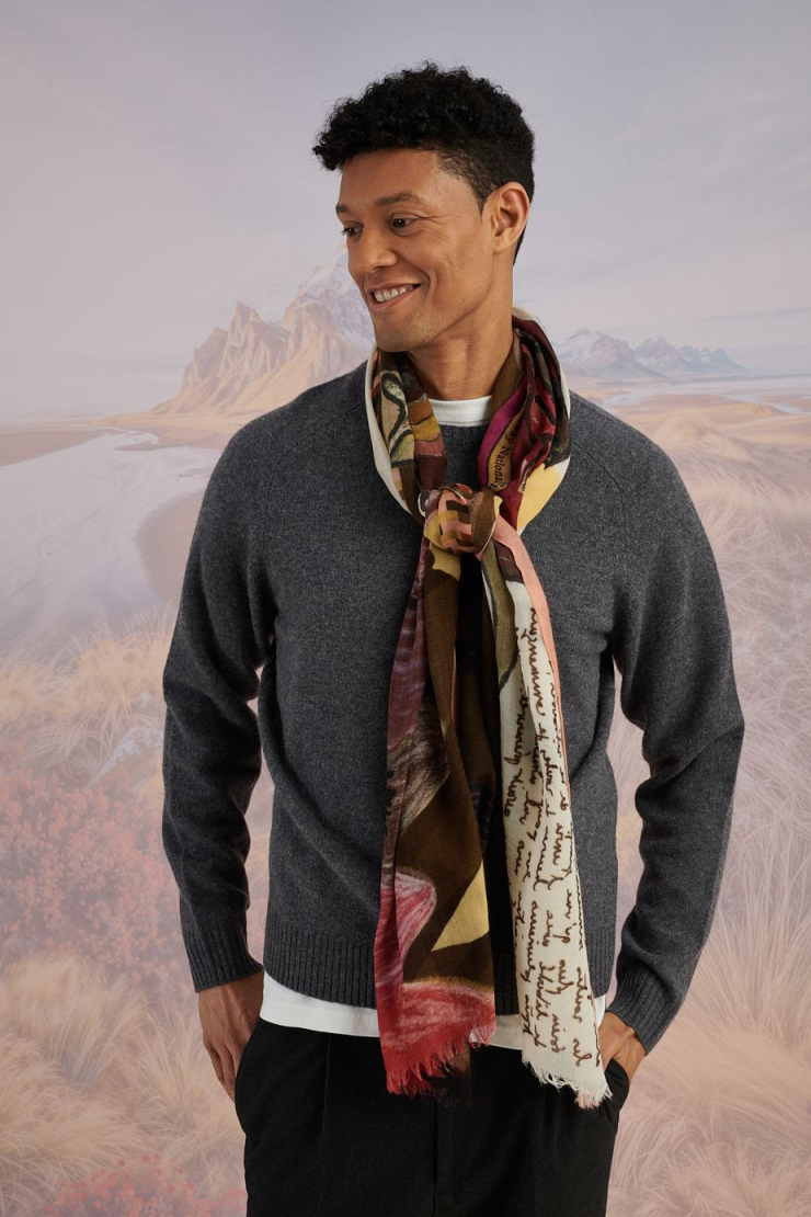 Écharpe GOLDEN en Laine pour Femme | Storiatipic