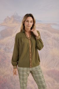 Blouses & Chemises NINA UNI en Coton pour Femme | Storiatipic Blouses & Chemises NINA UNI en Coton pour Femme | Storiatipic