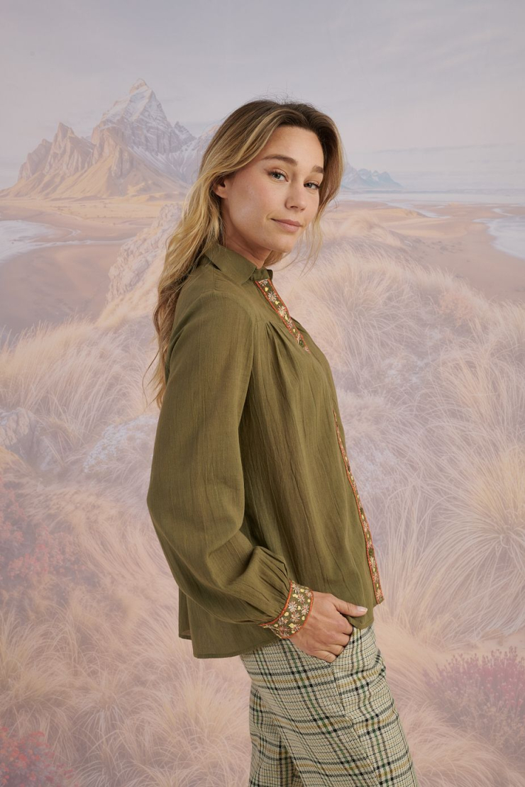 Blouses & Chemises NINA UNI en Coton pour Femme | Storiatipic