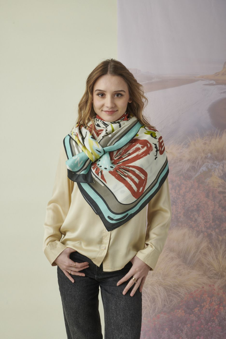 TALLIE BIG Grand carré - Red