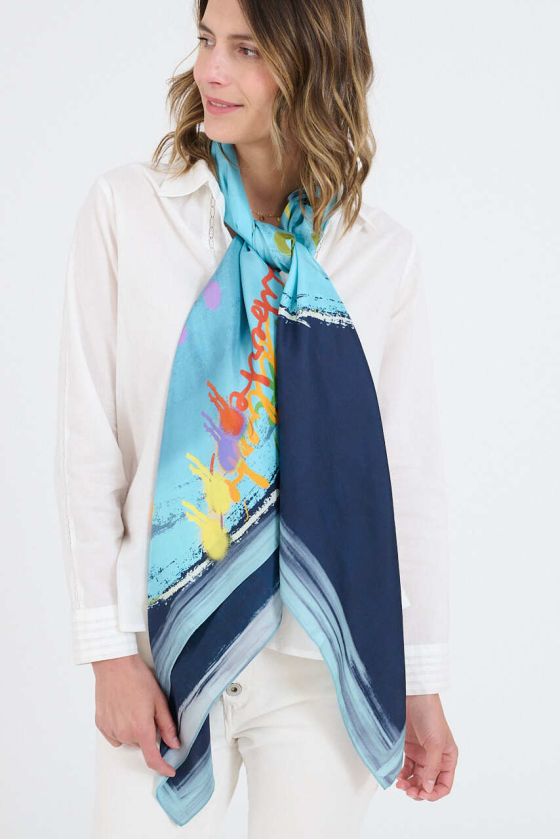 Grands carrés HEART BIG - Blue