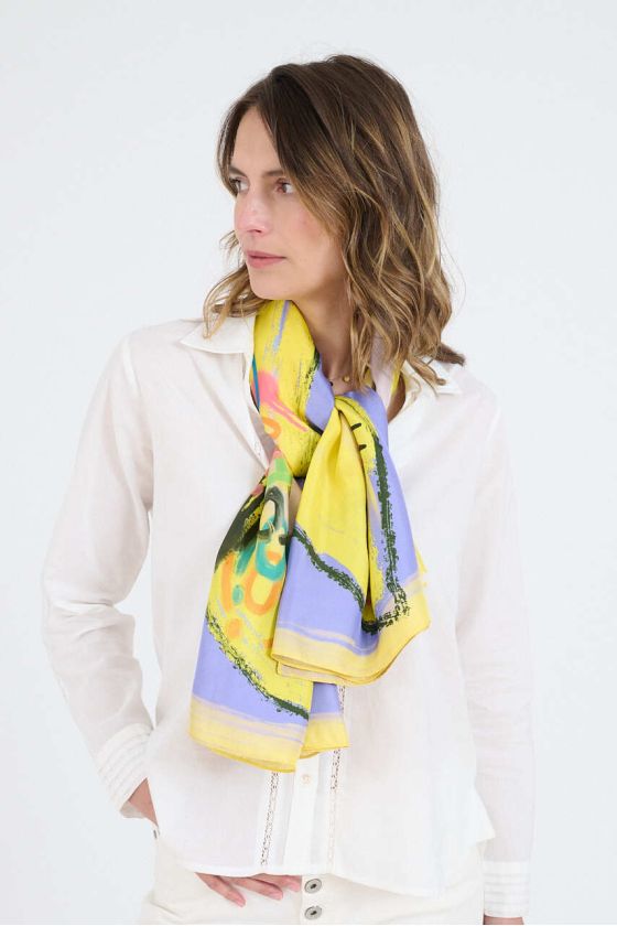 Grands carrés HEART BIG - Yellow