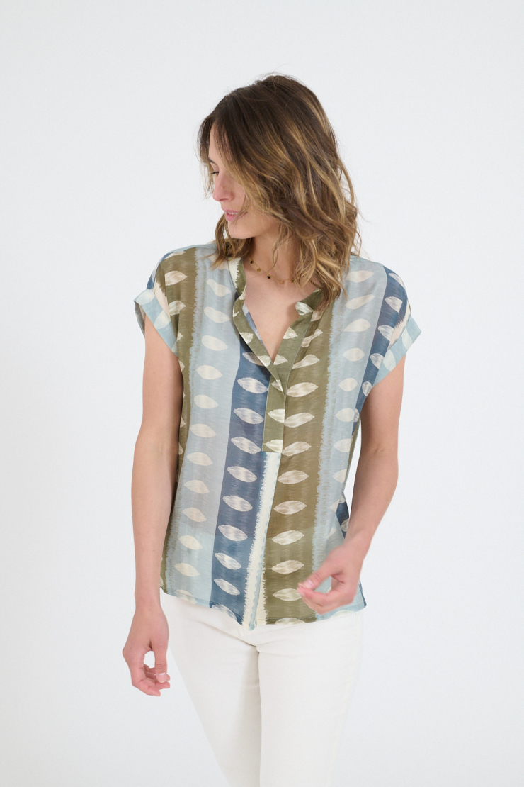 ANA CASSIO Blouse - Blue