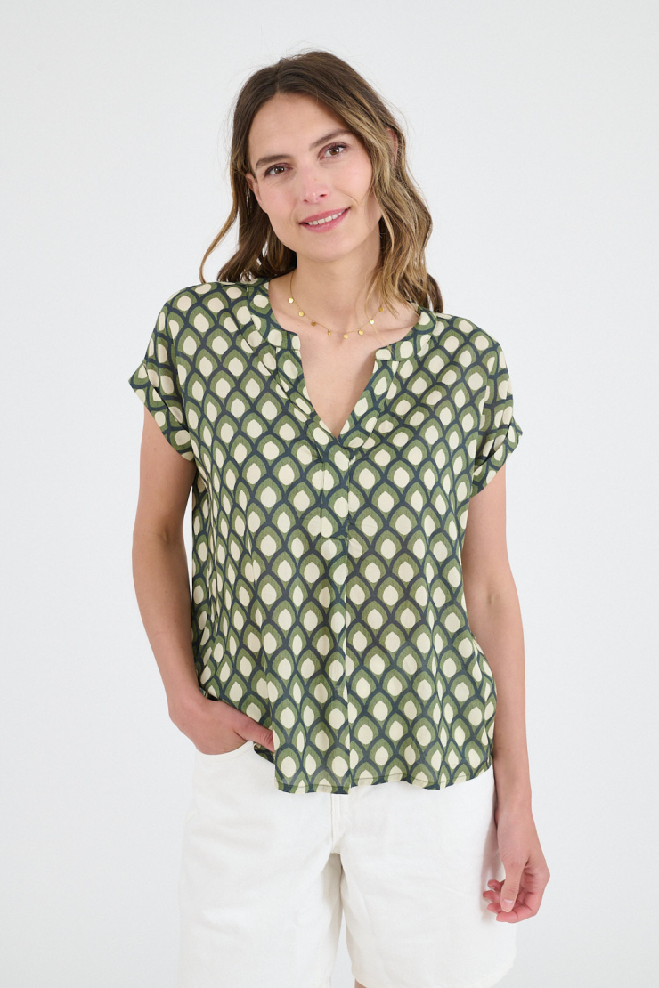 Blouse Ana Geo - Green