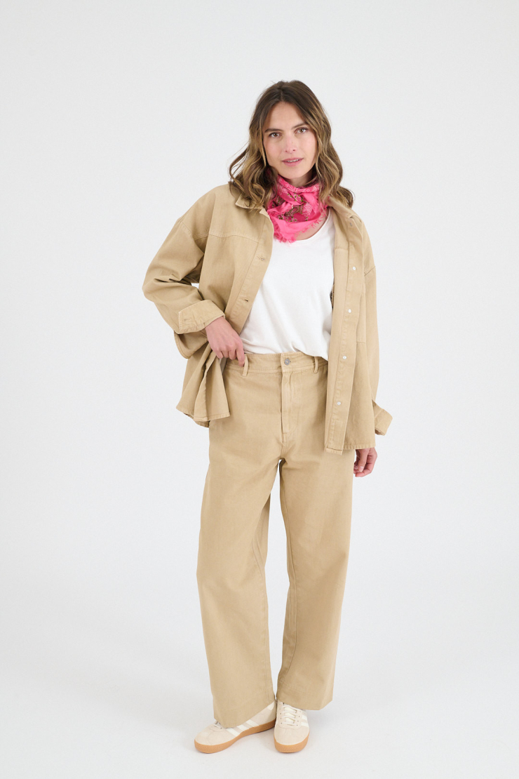 Pantalones AXEL TWILL - Beige
