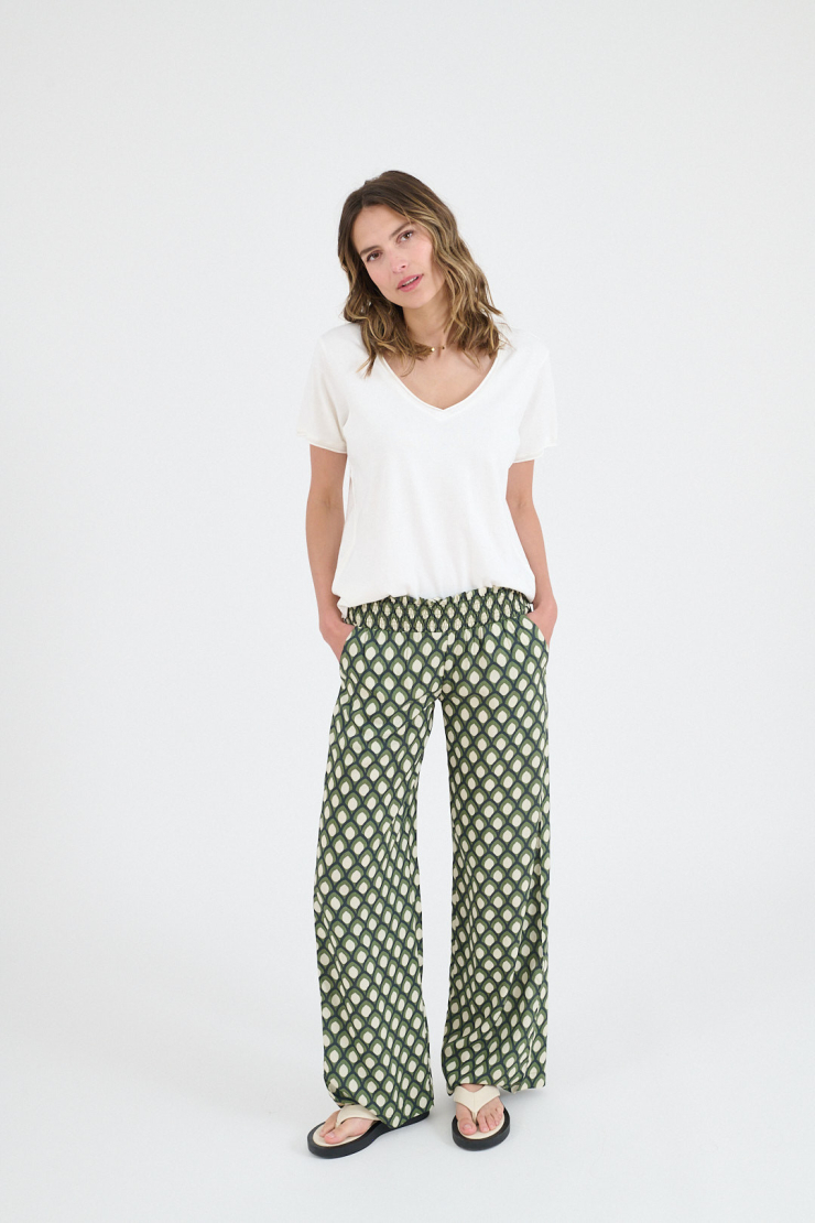 Pants Emile Geo - Green