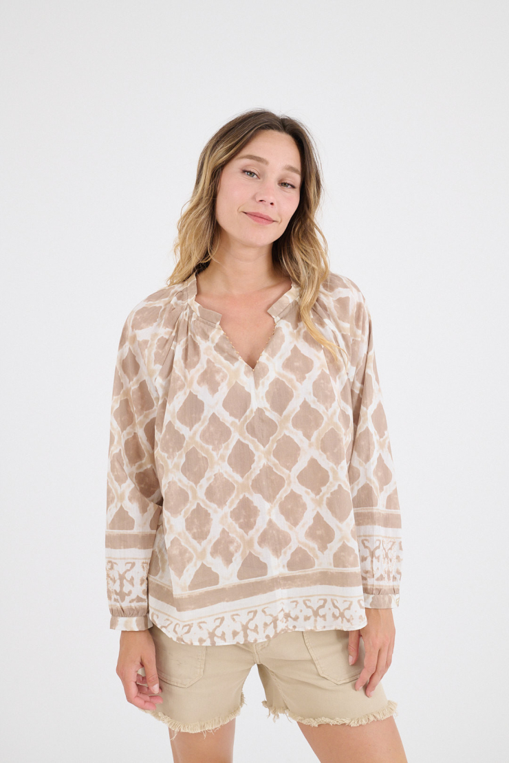 Blusas IRIS TIFFANY - MARRÓN