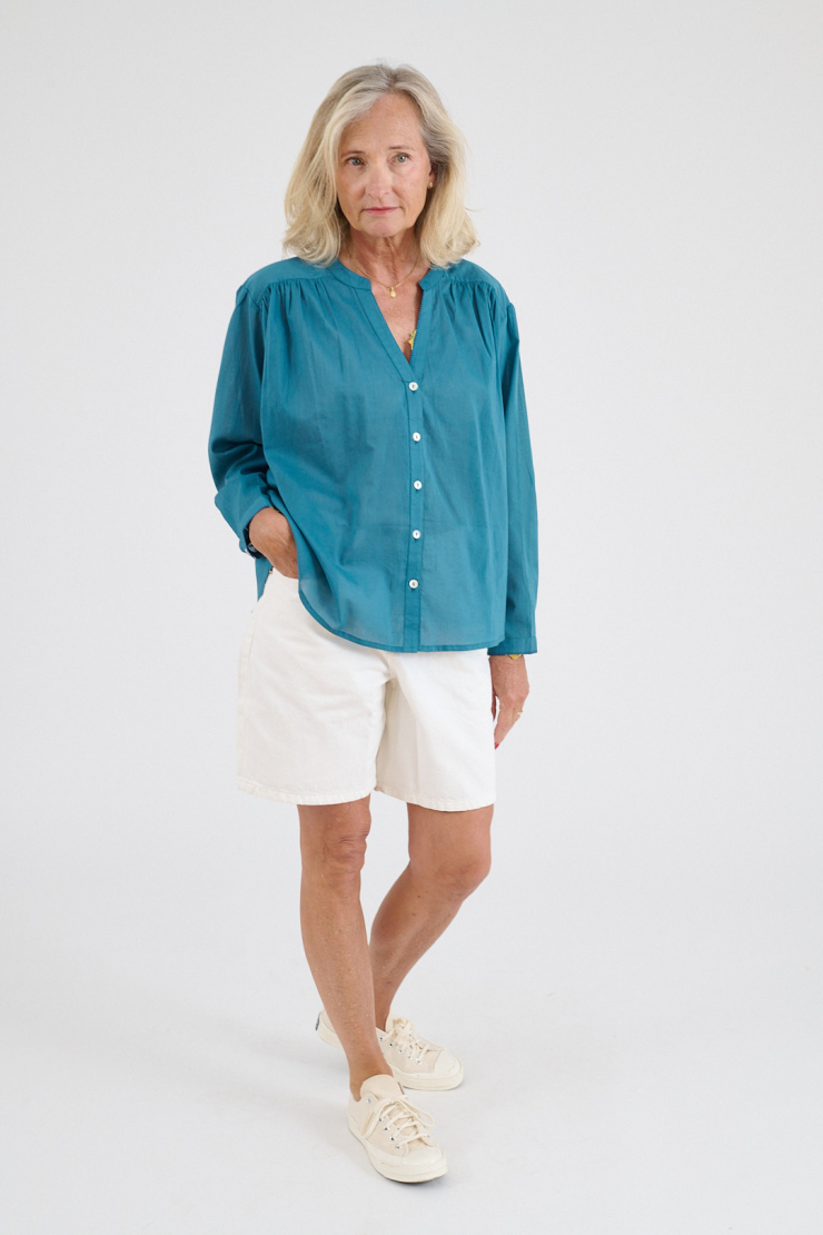 Blouse Ivy Uni - Blue