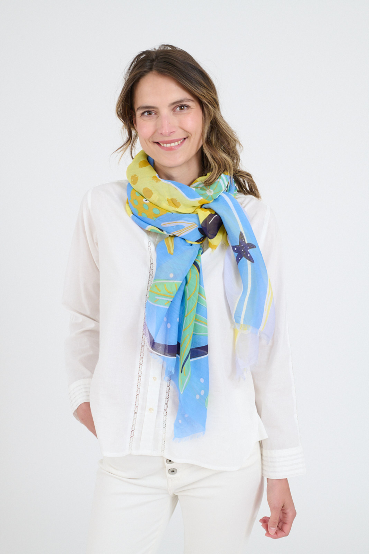 INES Scarves - Blue