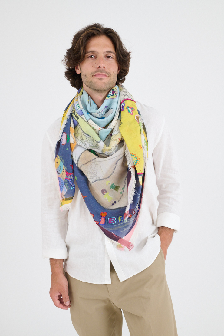 Large square LUNA MAX - Blue