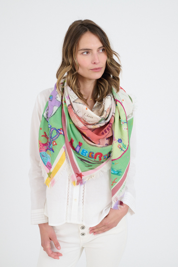 Large square LUNA MAX - Green