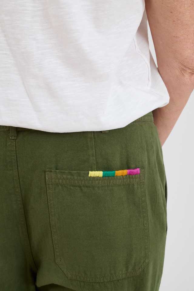 AXEL TWILL Cotton Women's Trousers | Story Topic